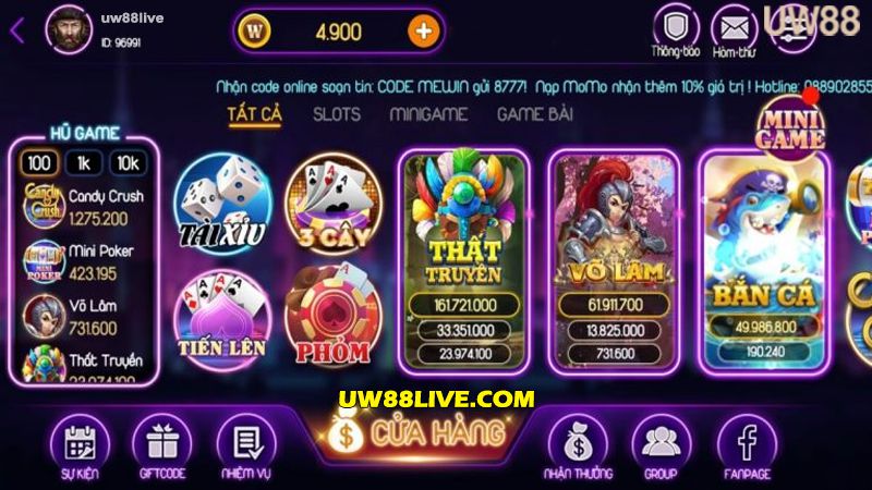Cổng game Mewin CLub